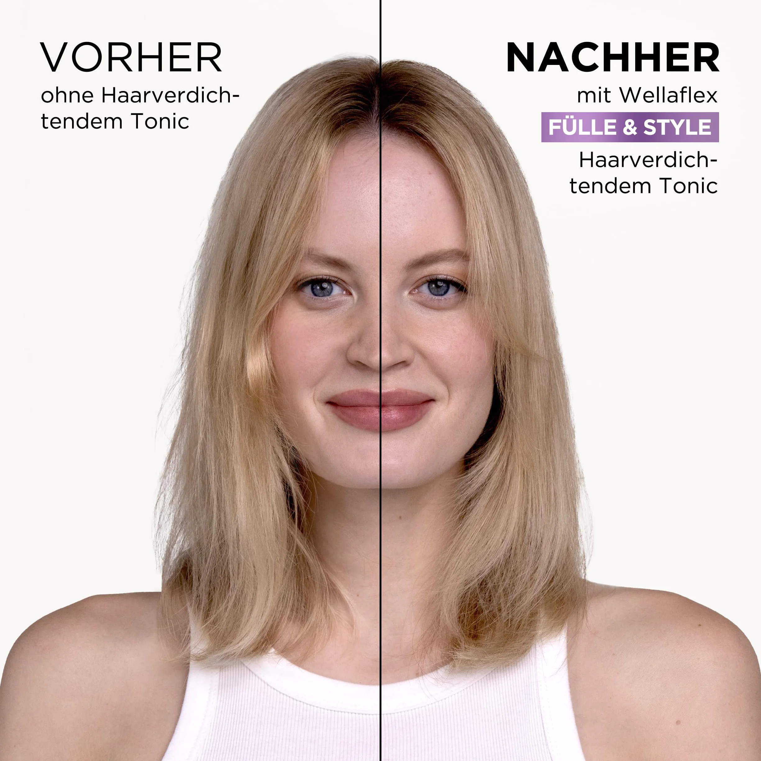 Wellaflex Tonique densifiant pour cheveux Fülle & Style | Volume instantané et lifting des racines | Cheveux plus denses au toucher | Doux pour le cuir chevelu | Testé dermatologiquement | Formule