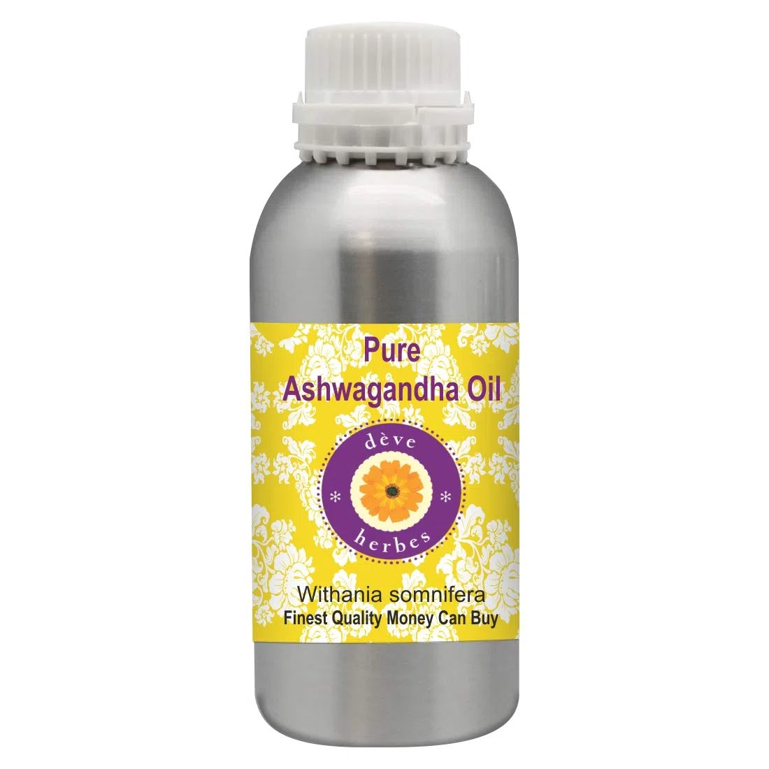 Deve Herbes Pure Huile de Ashwagandha (Withania somnifera) qualité thérapeutique naturelle 1250ml (42 oz)