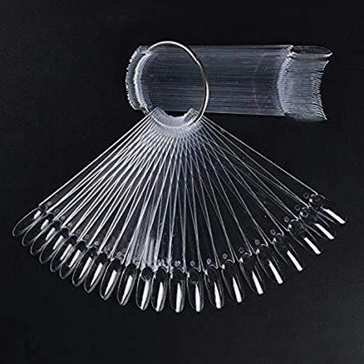 300pcs Nuancier Ongles Rond Presentoir Vernis à ongle nuancier Cartes de Couleur Nail Art Tips couleur Faux Ongles pour conception d'ongles de salon d'art