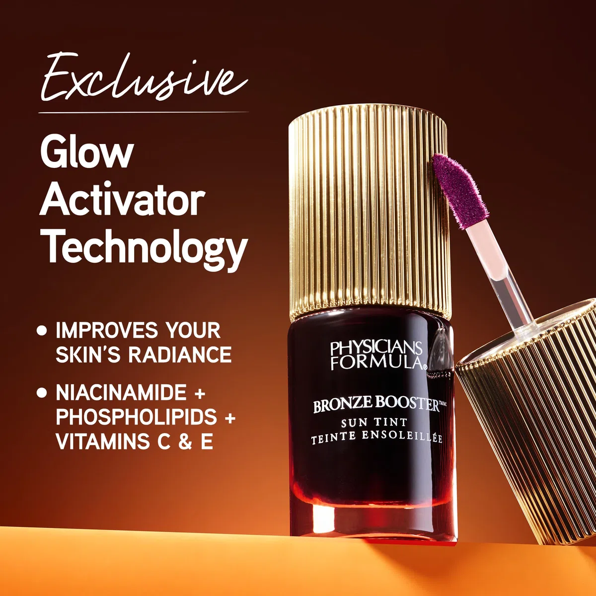 Physicians Formula, Bronze Booster Sun Tint Glow, Activated Cheek and Lip Stain, Bronze Tint