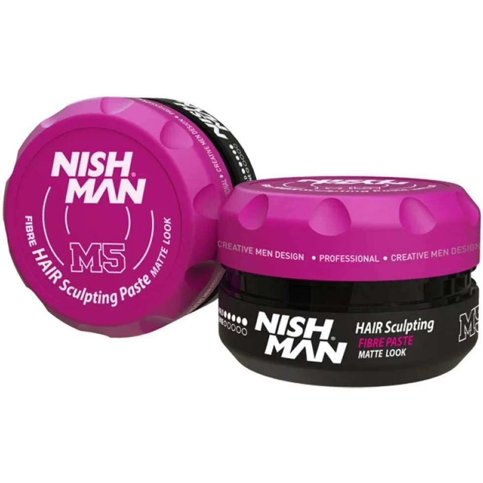 NISHMAN M5 Cire Pâte Sculptante pour Cheveux - Fibre Paste Matte Look 100g