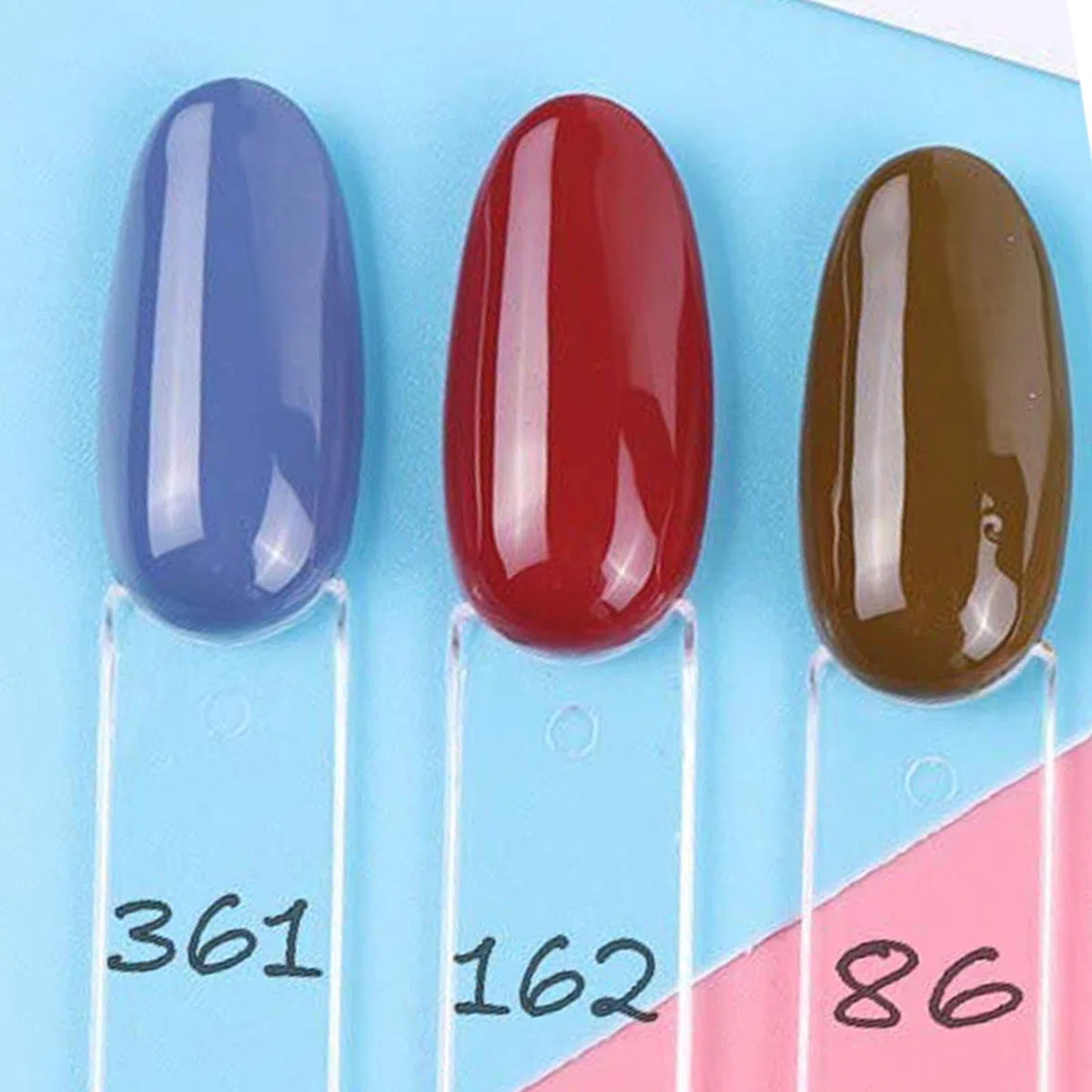 300pcs Nuancier Ongles Rond Presentoir Vernis à ongle nuancier Cartes de Couleur Nail Art Tips couleur Faux Ongles pour conception d'ongles de salon d'art