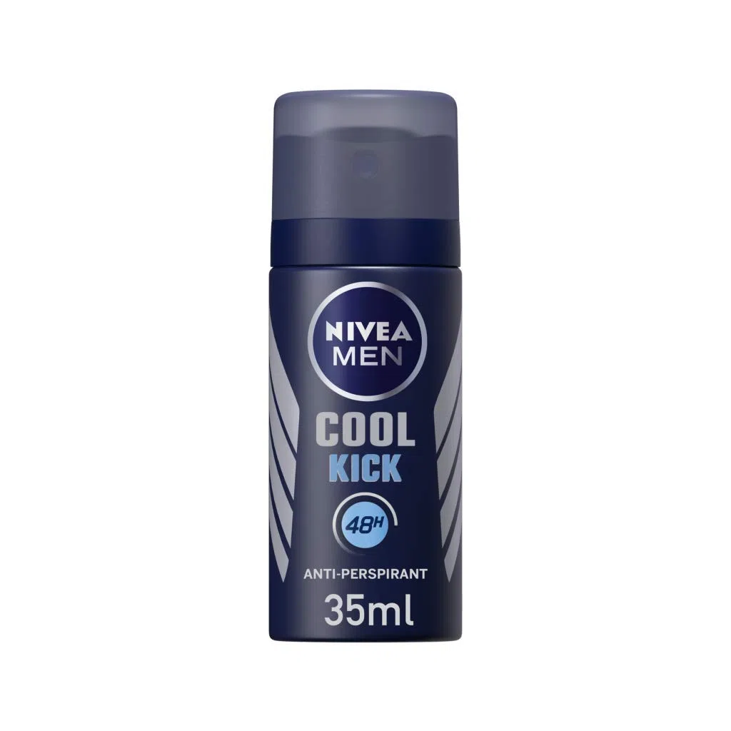 Nivea Men Cool Kick Lot de 4 déodorants Anti-transpirants en Spray pour Homme 250 ML Protection 48H + Cool-Care