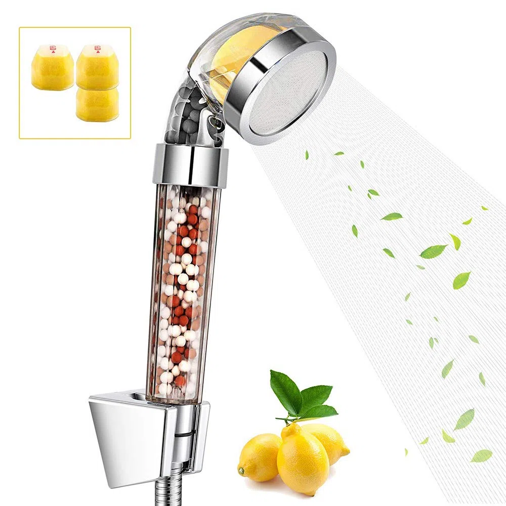 ACECITY 3 pièces baumes de citron remplacement arôme rafraîchissant soins des cheveux filtres respectueux de la peau recharges ensemble pour pommeaux de douche filtre à vitamine C