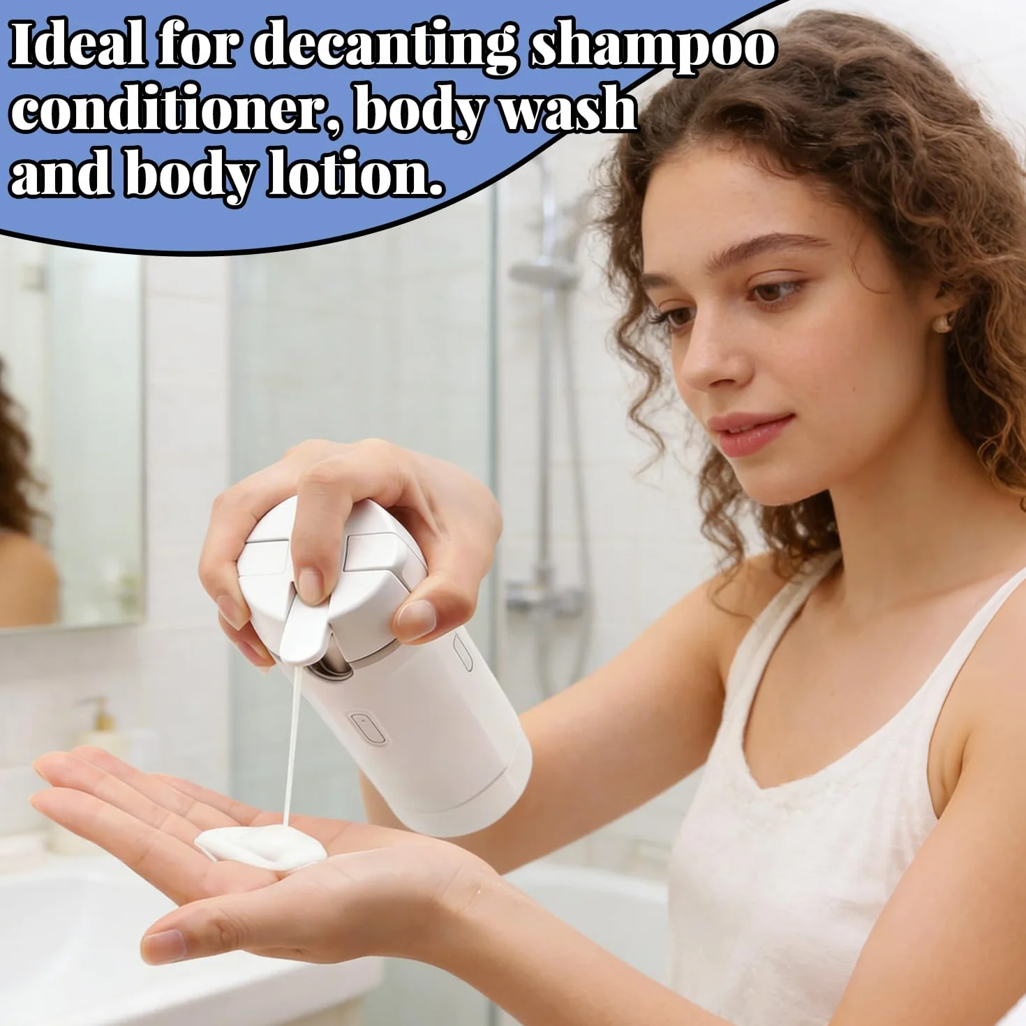 Flacon Distributeur de Voyage 4 en 1, Anti-Fuite Kit Voyage Produit Toilette, Contenant Voyage Anti-Fuite Portable, Flacons distributeurs de Voyage Rechargeables en Silicone, pour Shampoing, Lotion