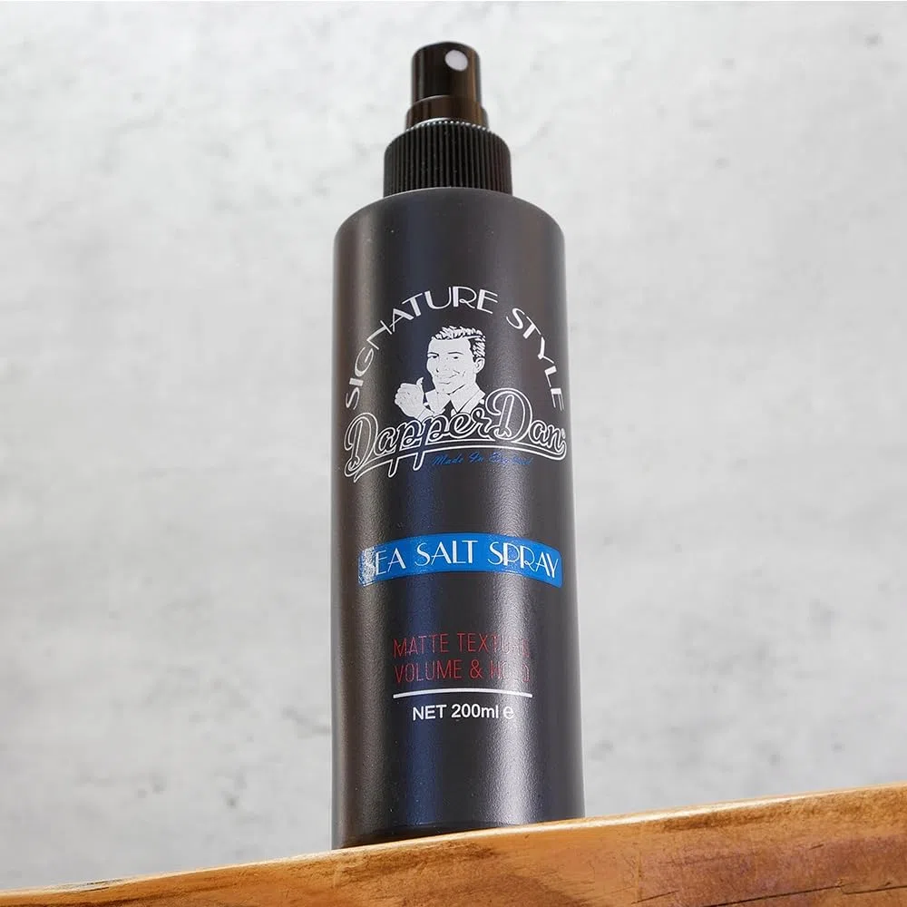 Dapper Dan Spray de Sel de Mer pour Hommes, Spray Texturisant pour Volume, Tenue & Fini Mat, Texture Naturelle de Plage, Approuvé par les Coiffeurs, Fabriqué au Royaume-Uni, 200ml