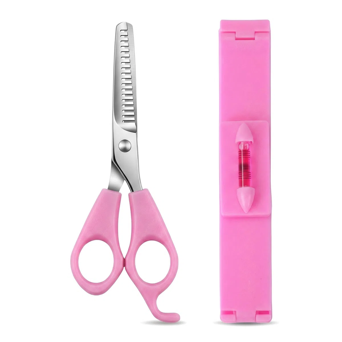 Lot de 2 outils de coupe de cheveux, peigne de coiffure, tondeuse à pointes fendues, coiffure professionnelle à la maison, coupe précise pour couches, frange et pointes fourchues, ciseaux de coupe de