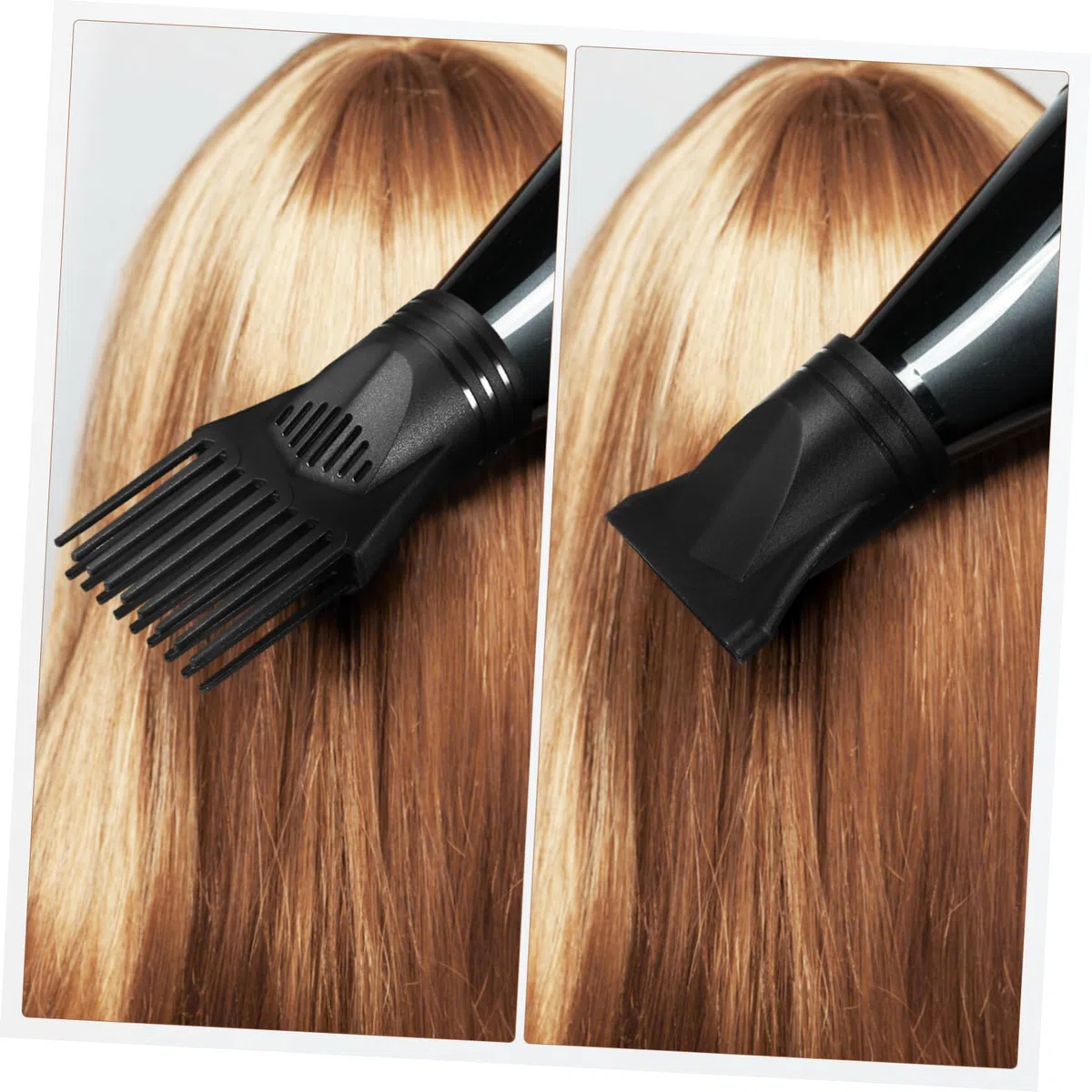 Lot De 2 Embouts Peignes Universels Pour Sèche-Cheveux Accessoires Compatibles Diffuseurs Et Concentrateurs Pour Coiffures Lisses Et Bouclées Accessoire De Sèche-Cheveux