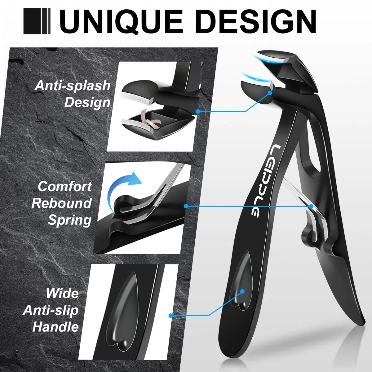 Coupe Ongle Professionnel, Pince Coupe Ongle Pied Pour Ongles Épais Pour Personnes Âgées Avec Large Ouverture,Coupe-Ongles Incarnés Robuste Avec Long Manche, Coupe-Ongles Incliné