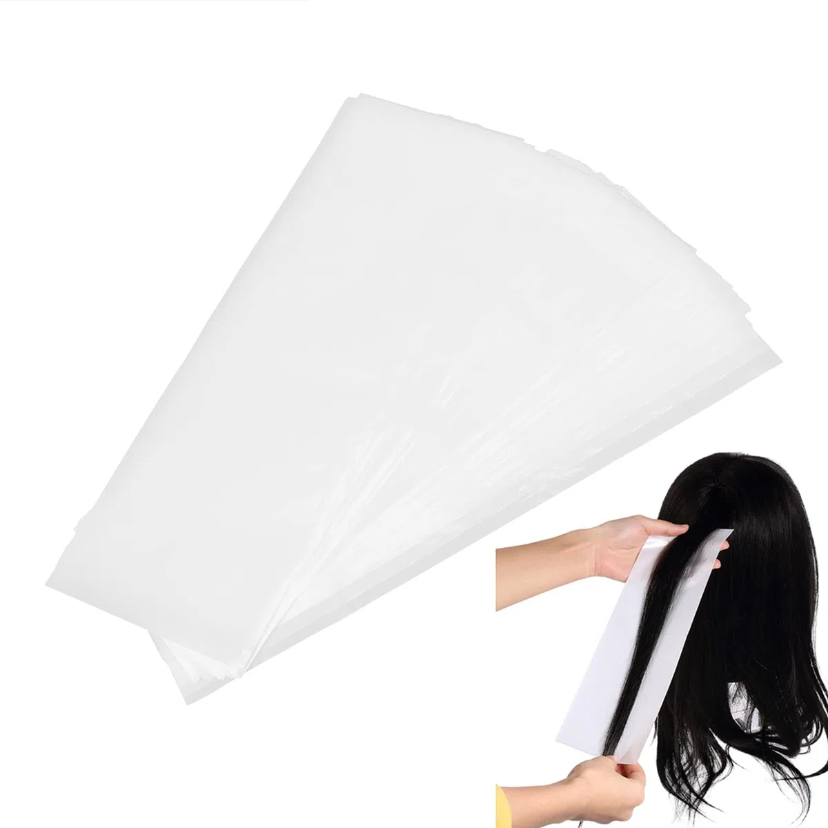 Feuilles de coloration professionnelles pour cheveux - Bandes de séparation réutilisables en ABS, transparentes pour éviter le mélange des couleurs, 30 x 9,7 cm pour des mèches parfaites.