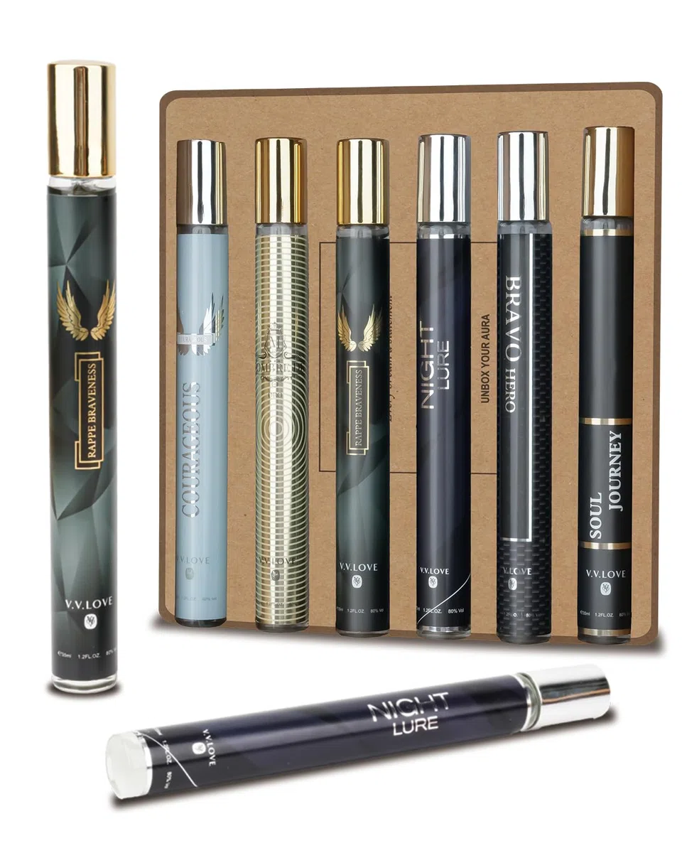 Parfum Homme Cadeau -Eau de Parfum 6x 35ml - Misk Musc Huile -Accords de Notes d’Agrumes et d’Accents Fruités -Cadeaux Personnalisé Cadeaux pour Collegue Saint Valentin Anniversaire