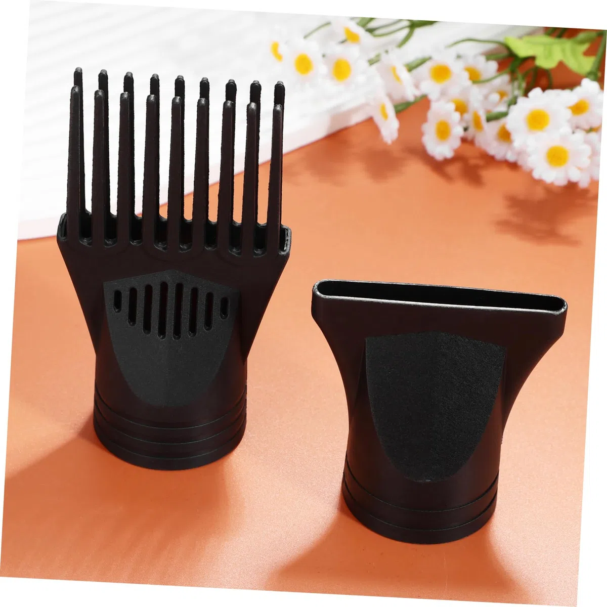 Lot De 2 Embouts Peignes Universels Pour Sèche-Cheveux Accessoires Compatibles Diffuseurs Et Concentrateurs Pour Coiffures Lisses Et Bouclées Accessoire De Sèche-Cheveux