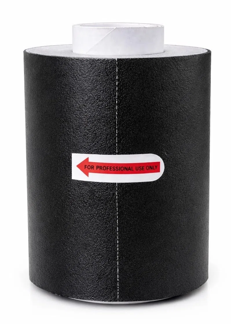 Film de teinture en aluminium noir 12 cm x 100 m 12 microns texture gaufrée pour coiffeur
