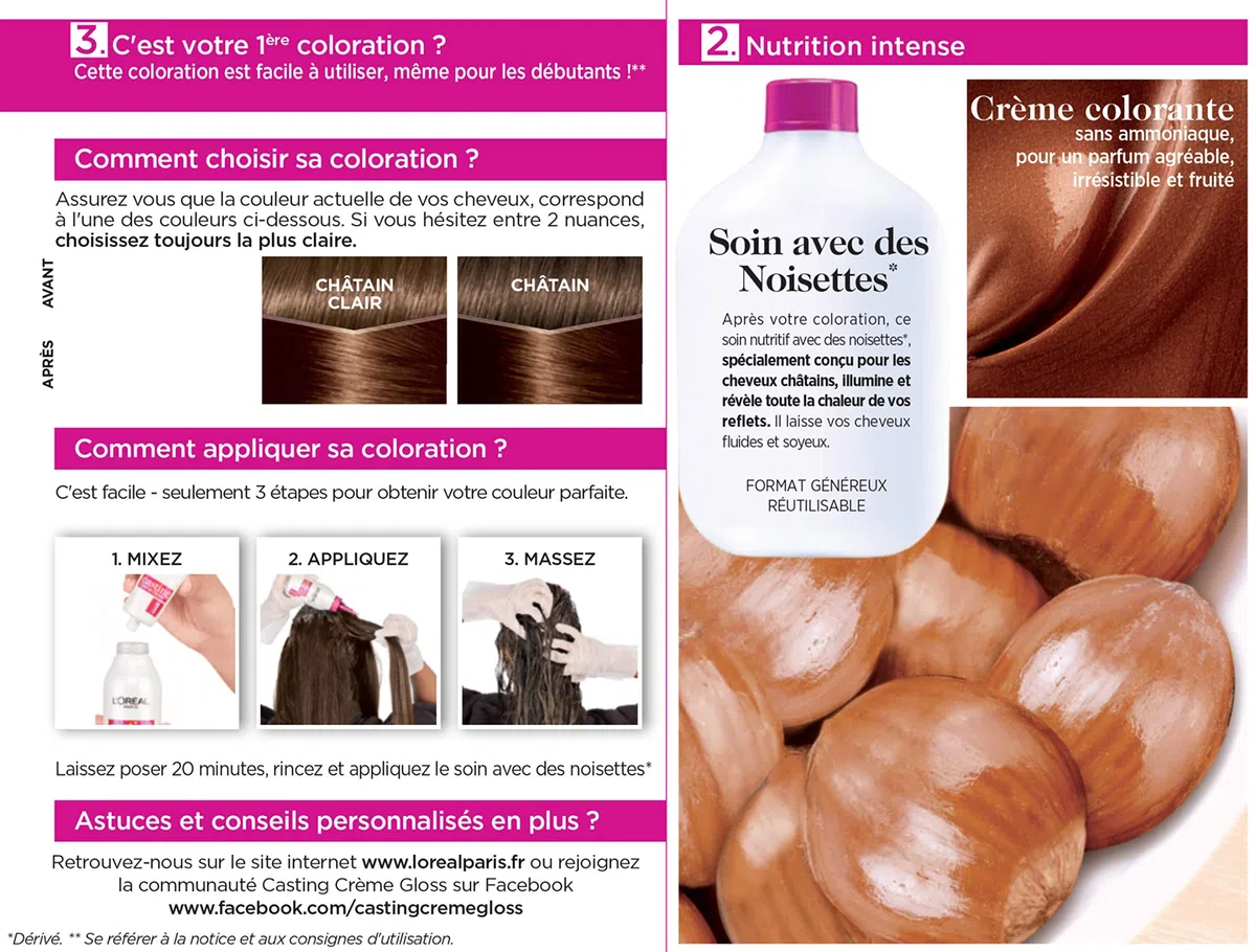 L'Oréal Paris Casting Crème Gloss Coloration Ton Sur Ton Sans Ammoniaque 4.32 Marron Suprême - Lot de 2