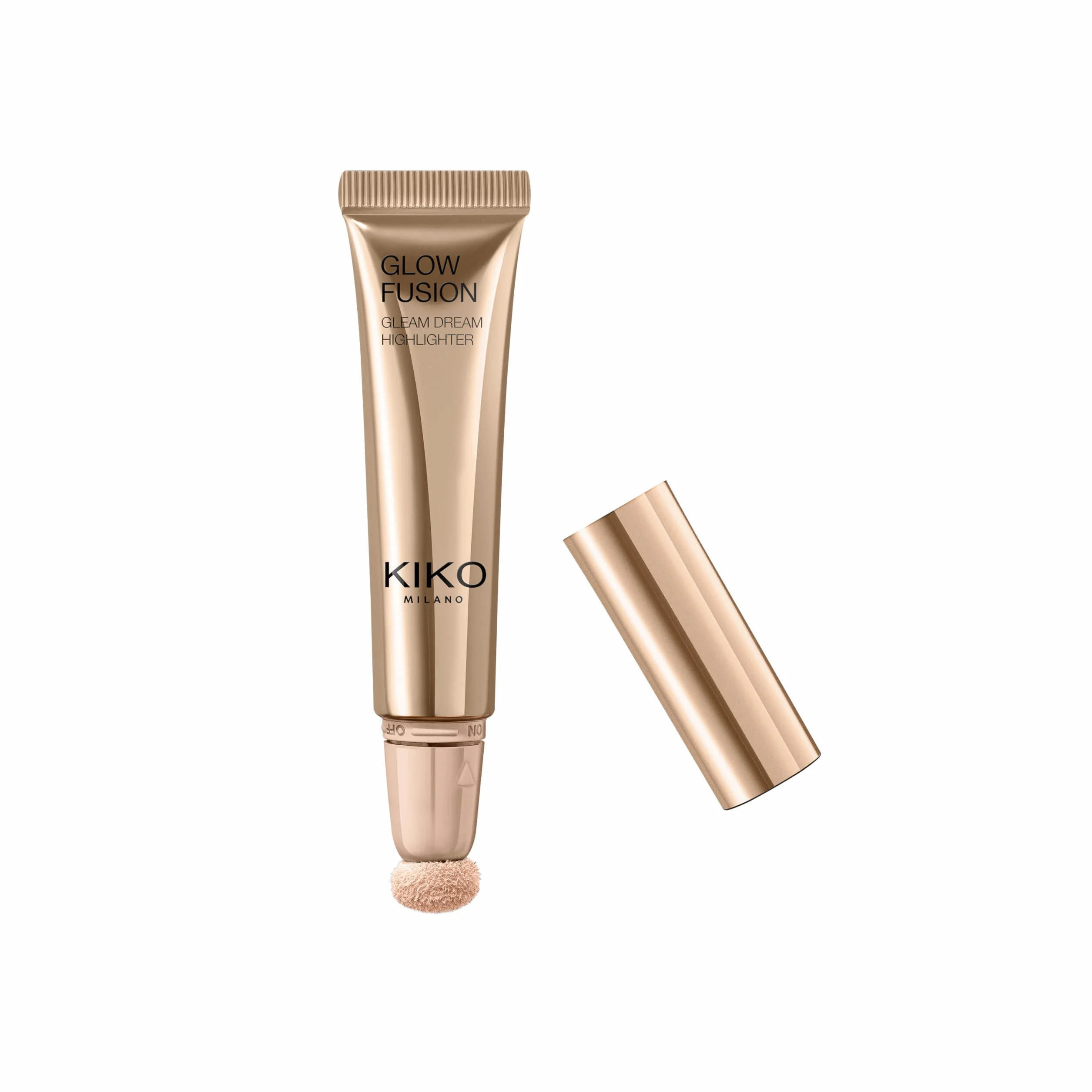 KIKO Milano Glow Fusion Gleam Dream Highlighter 1, Enlumineur Visage Liquide Avec Applicateur Éponge