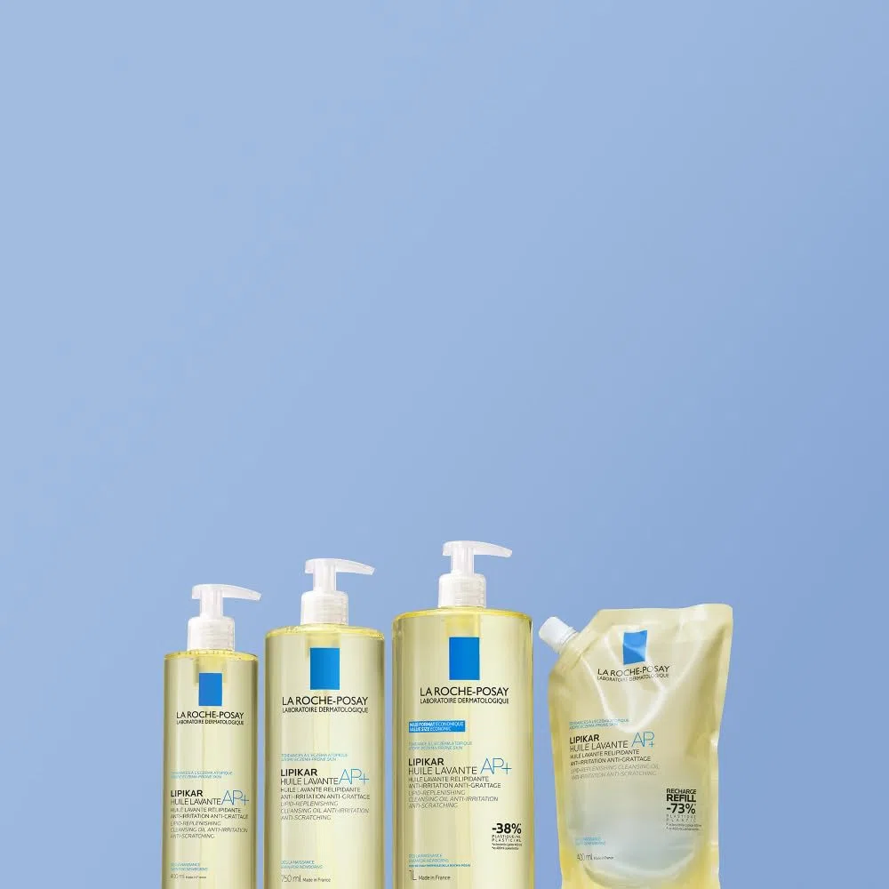 La Roche-Posay - Lipikar Huile Lavante AP+ - Huile de Douche Anti-irritation et Anti-grattage - Peaux sèches à Tendance Atopique, Eczéma - A base de Beurre de karité et Niacinamide