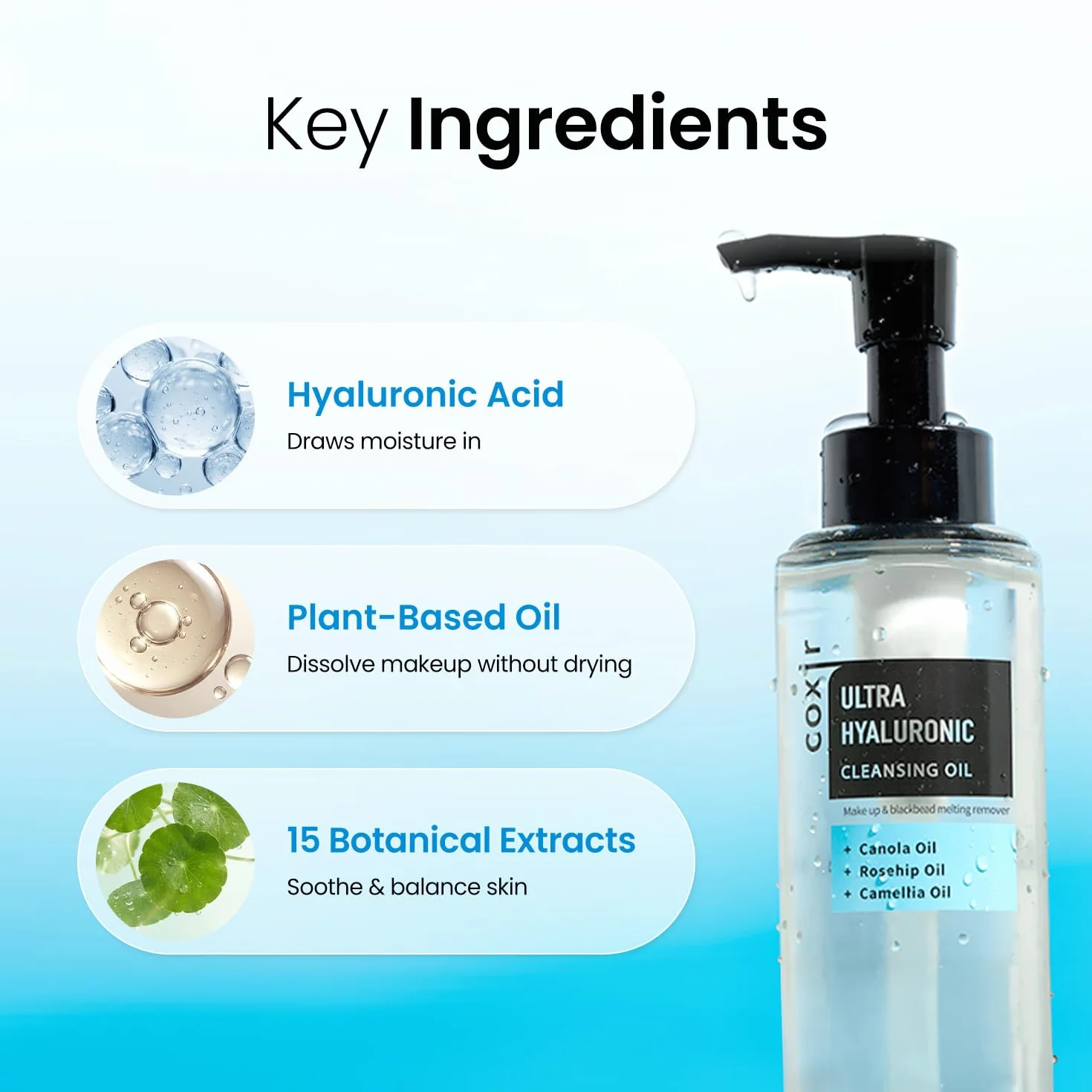 HUILE NETTOYANTE VISAGE 150 ML COXIR