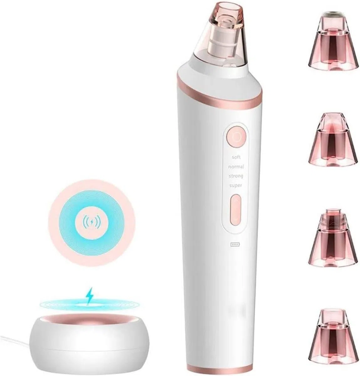 Dissolvant de Points Noirs légers, Nettoyeur de Pores, grattoir for Le Visage, extracteur de Boutons et de Boutons, Machine de Nettoyage en Profondeur du Visage for Femmes et Hommes