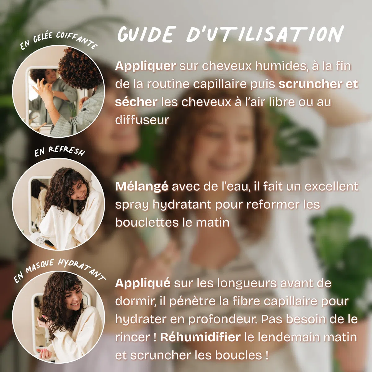 La Belle Boucle - Gel Aloe Vera Bio Cheveux Bouclés, Frisés & Crépus - Soin Coiffant Multi-Usages 250ml - Hydratant, Définition & Anti-Frisottis - 91,5% Aloe Vera, Vegan