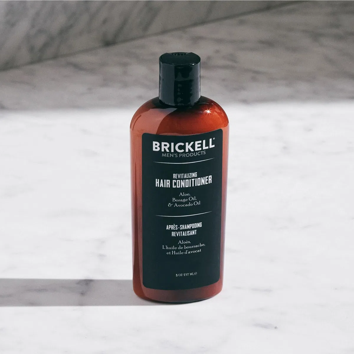 Brickell Men's Après-shampooing Revitalisant pour Hommes, Après-Shampooing Nourrissant Naturel et Biologique, Restaure la Brillance et L'hydratation, 236 ml
