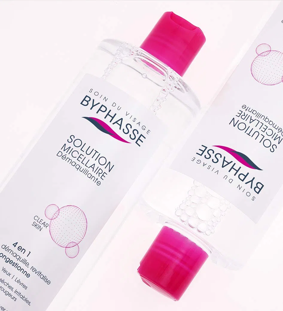 Byphasse Solution micellaire démaquillante pour peaux sensibles - 500 ml - Lot de 2