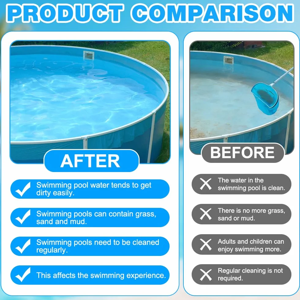 Pediluve Piscine, HOVCEH Rince Pied Piscine Gonflable avec Crochets, Bassine Pied Piscina pour Échelles Piscines, 58 x 52 x 9 cm