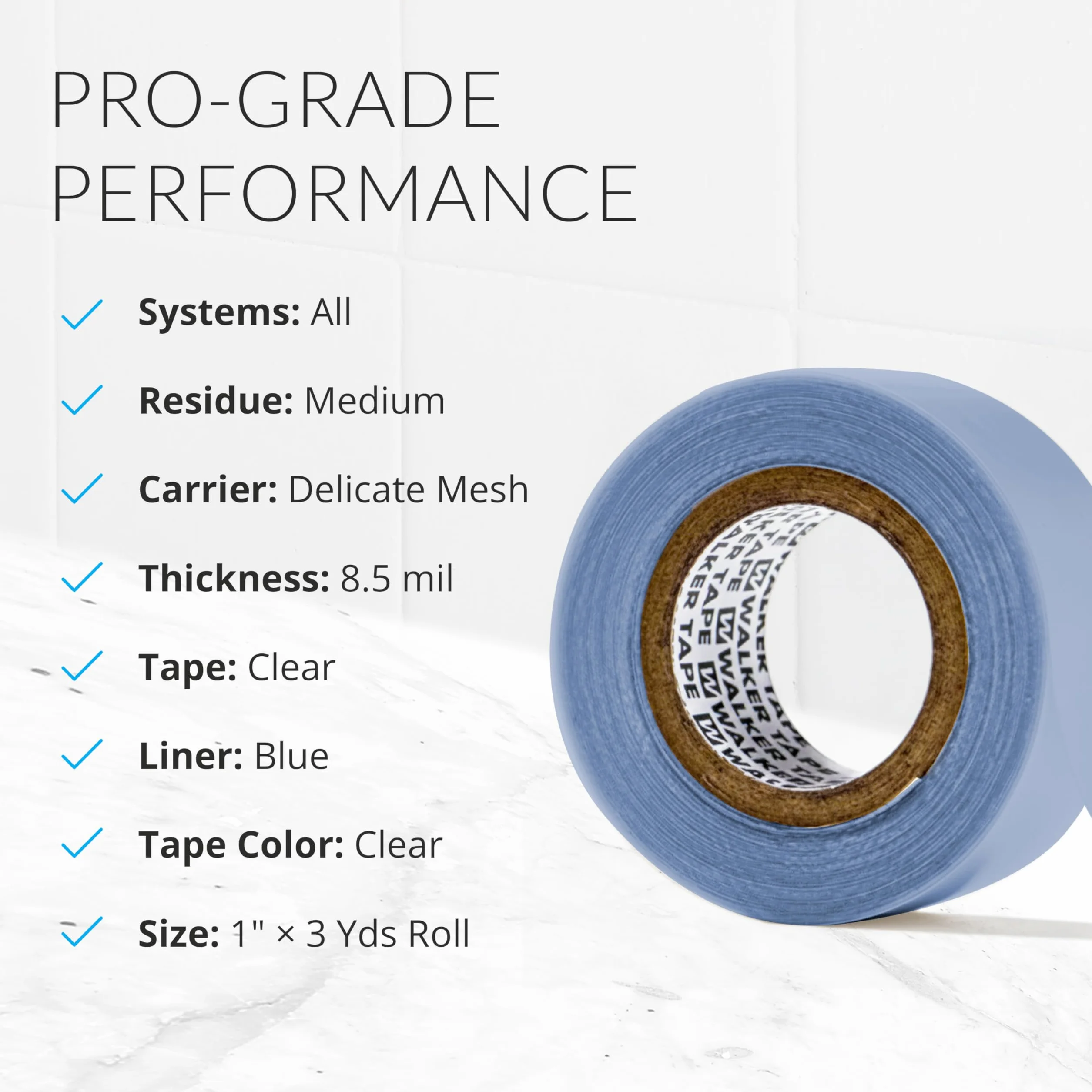 1" X 3 YDS Lace Front Support Tape Roll