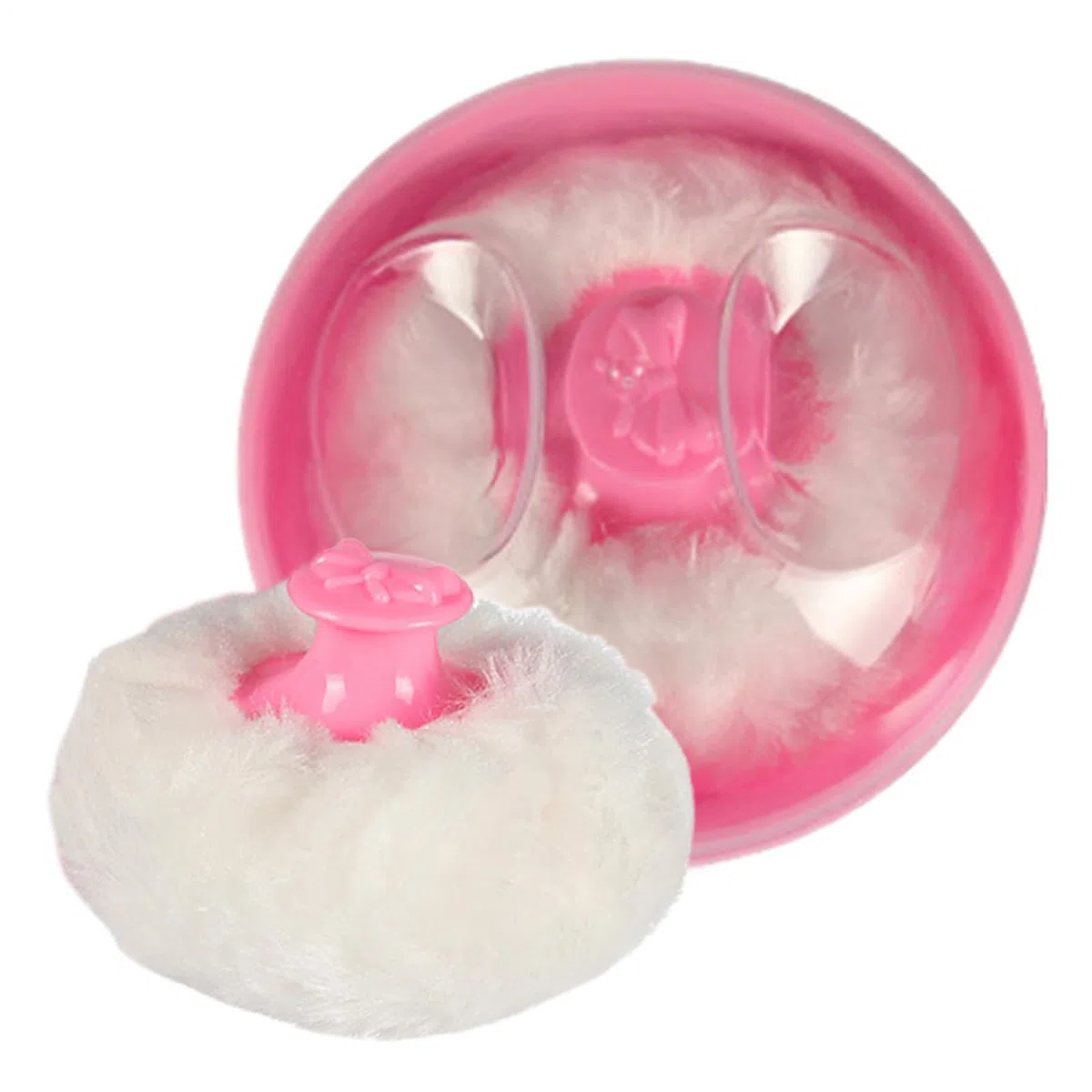 Boîte de Poudre avec Applicateur Puff - Étui de Poudre Libre Cosmétique et Maquillage avec Houppette | Fermeture Sécurisée Bain Voyage Pour Femmes Bébés