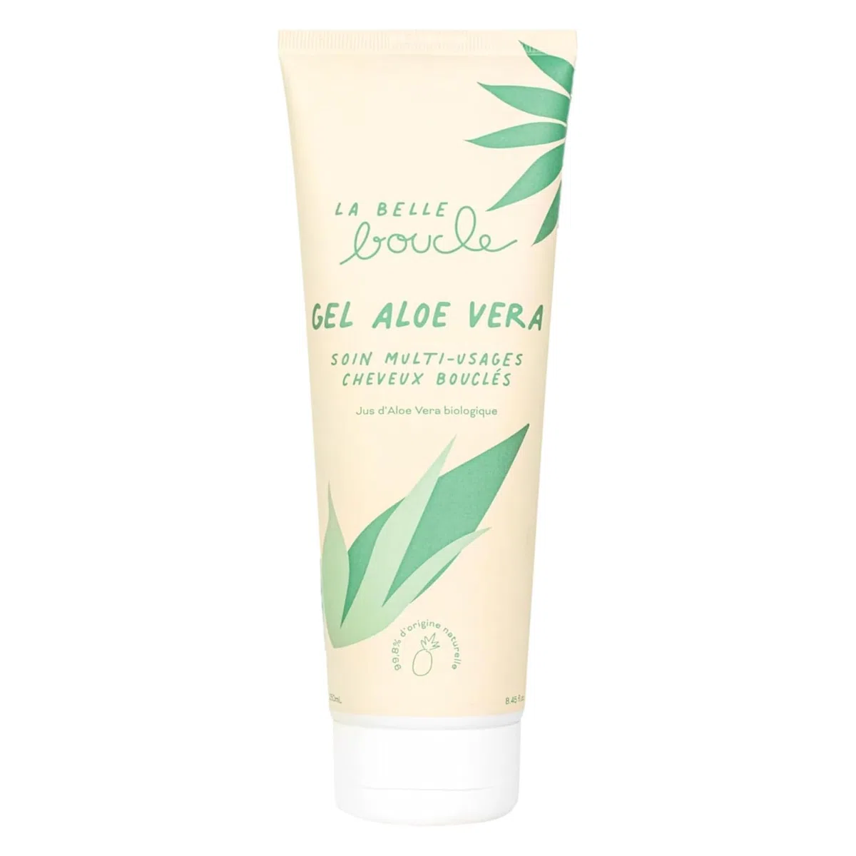 La Belle Boucle - Gel Aloe Vera Bio Cheveux Bouclés, Frisés & Crépus - Soin Coiffant Multi-Usages 250ml - Hydratant, Définition & Anti-Frisottis - 91,5% Aloe Vera, Vegan