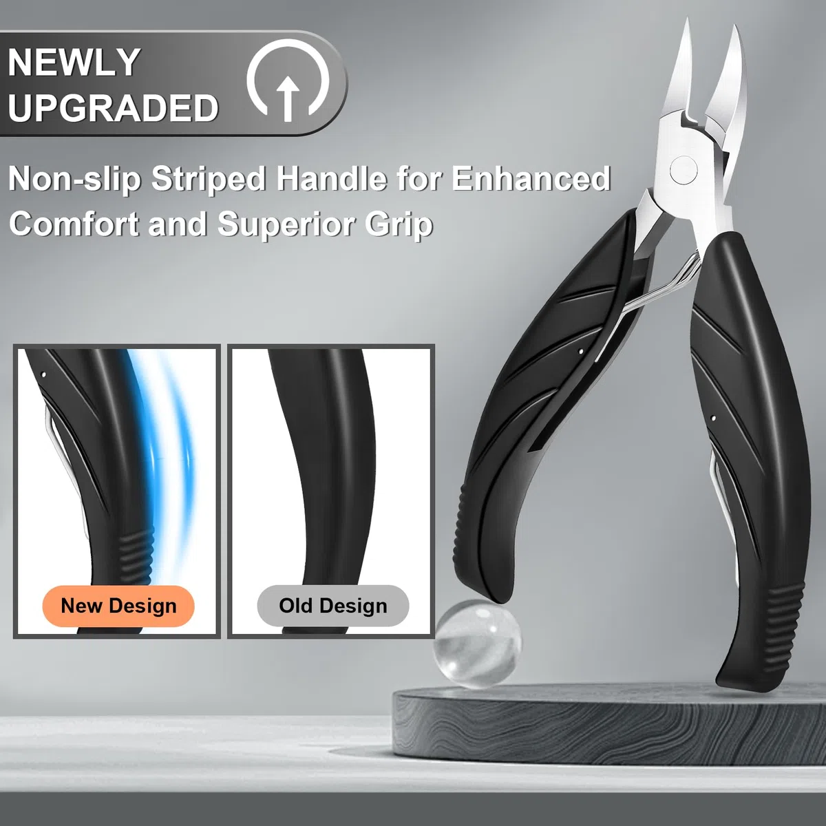 Coupe Ongle Professionnel, Pince Coupe Ongle Pied Pour Ongles Épais Pour Personnes Âgées Avec Large Ouverture,Coupe-Ongles Incarnés Robuste Avec Long Manche, Coupe-Ongles Incliné