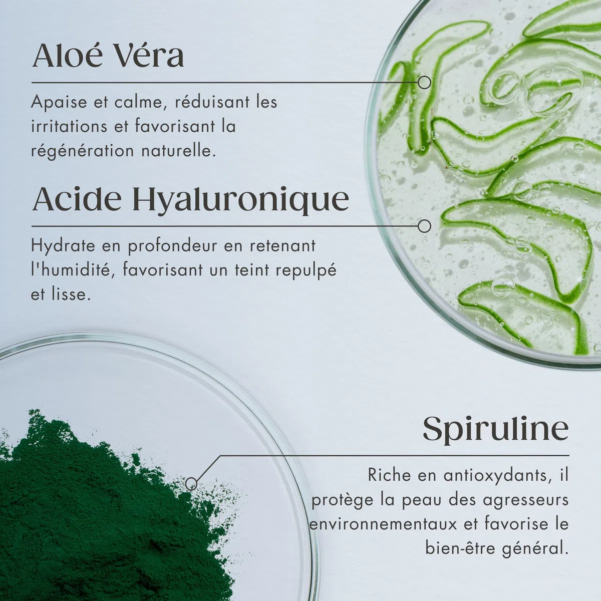 Satin Naturel Sérum Acide Hyaluronique à Forte Teneur 100 ml – Soin Visage Bio à l’Acide Hyaluronique – Hydratant Anti Âge Vegan – Hydratation 24 h – Soin pour Femmes et Hommes