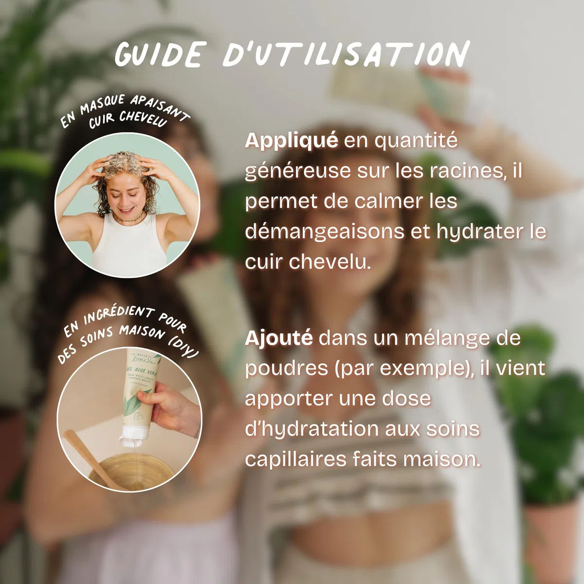 La Belle Boucle - Gel Aloe Vera Bio Cheveux Bouclés, Frisés & Crépus - Soin Coiffant Multi-Usages 250ml - Hydratant, Définition & Anti-Frisottis - 91,5% Aloe Vera, Vegan
