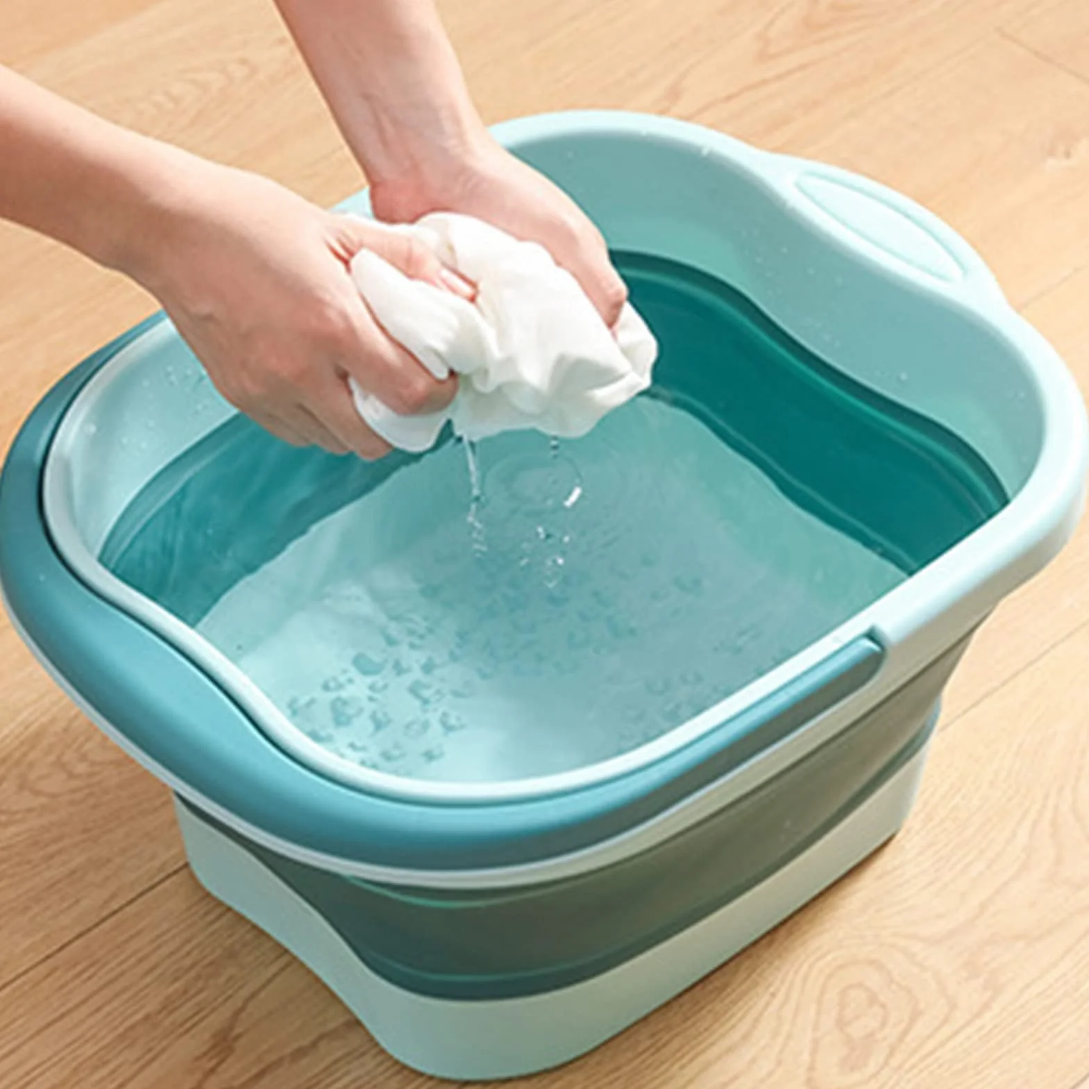 Baignoire de pieds pliable grand seau de bain de pieds pour soulager le stress