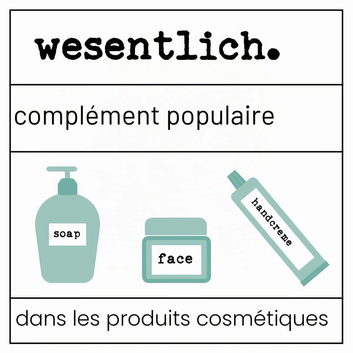Eau de base cosmétique 500 ml, au moins 96 % d'alcool, pour la fabrication de cosmétiques DIY de wesentlich.