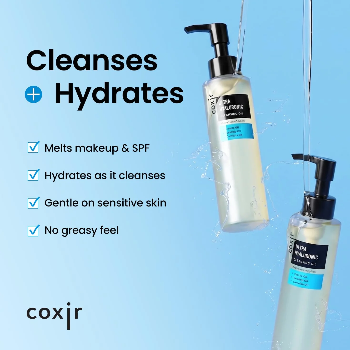 HUILE NETTOYANTE VISAGE 150 ML COXIR
