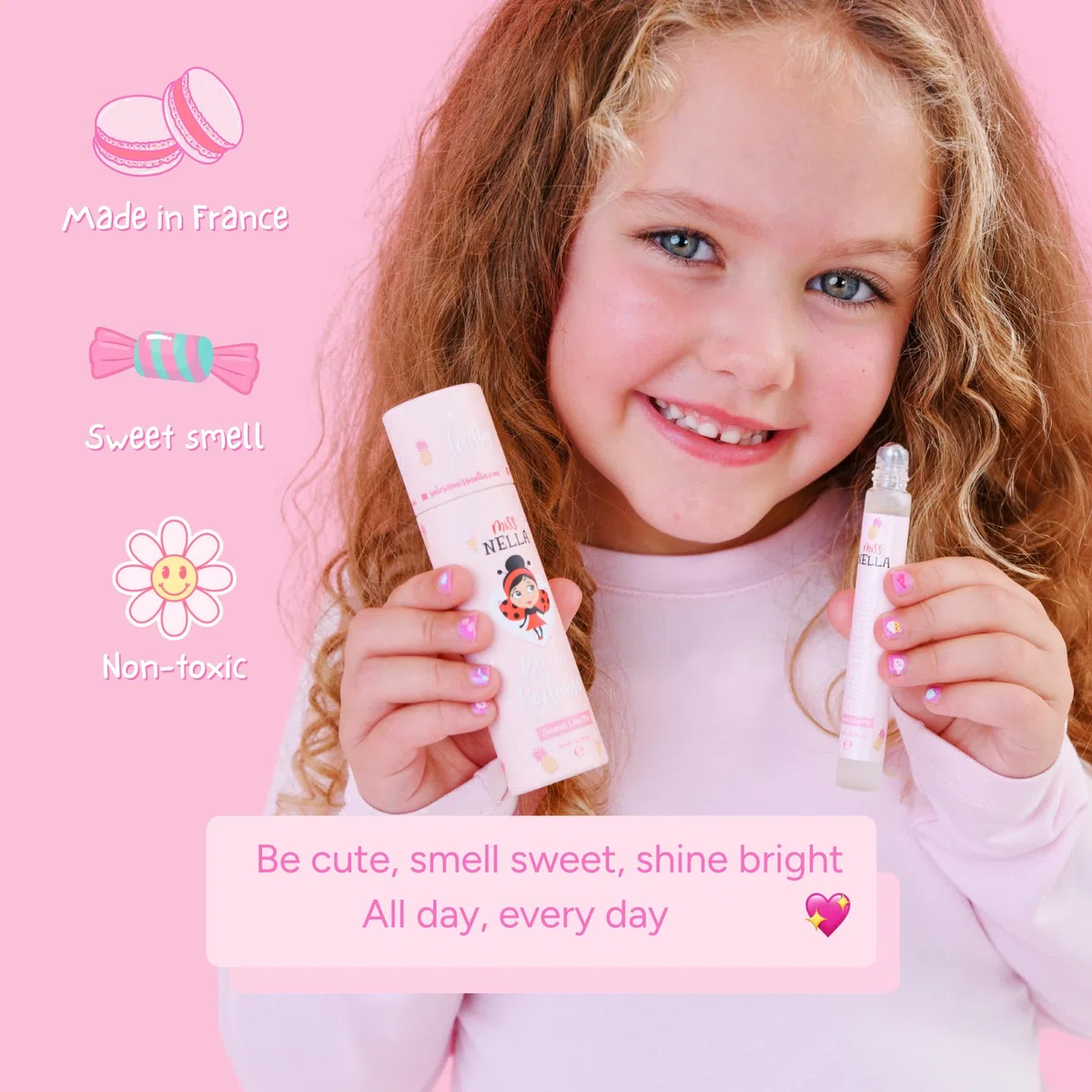 Miss Nella Sweet Like Me- Huile de Parfum, doux et non toxique pour les tout-petits et les enfants, formule a base naturelle