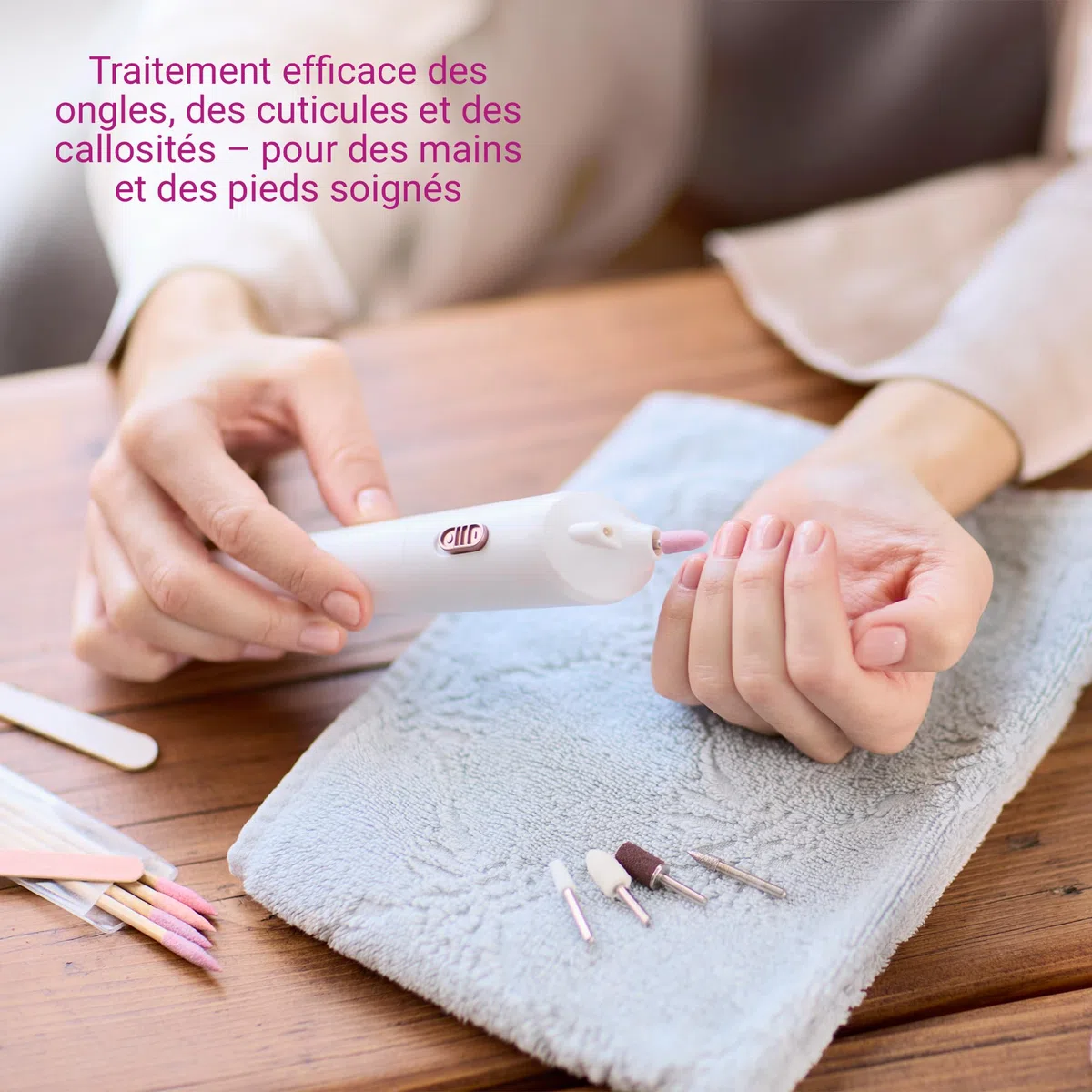 medisana MP 900 Kit manucure & pedicure électrique, lime a ongles, fraise à ongles et coupe cuticule ongle, pour le soin des mains et des pieds et le traitement des ongles, cuticules & callosités