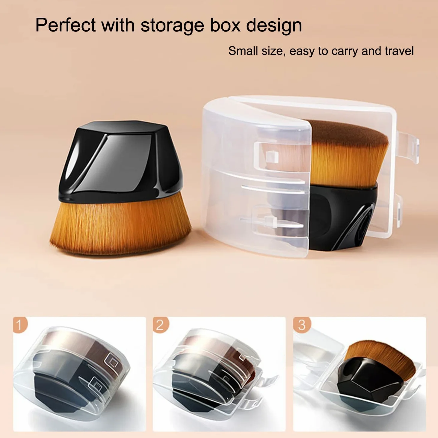 Mushroom Head Air Cushion CC Crème Fondation,PHOERA Fond de Teint Couvrant Et Face Primer Liquide Couverture Complète Foundation Correcteur,Pinceaux Fond de Teint (101 Porcelain+ 02Natural CC)