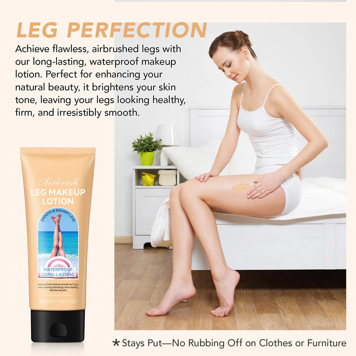 Maquillage pour le corps - Imperméable - 118 ml - Maquillage de tatouage pour jambes et corps - Correcteur de maquillage camouflage - Facile à appliquer - Teinte uniforme