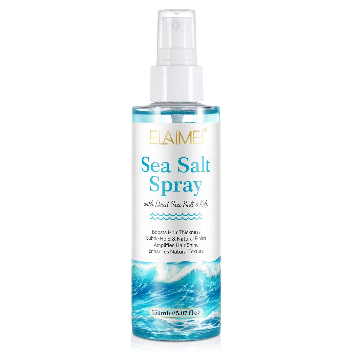 Sea Salt Spray, Spray Eau de Mer Cheveux, Sprays Texturisant Cheveux - Sprays au Sel de Mer pour Hair Homme - Volume et Texture, 150ml