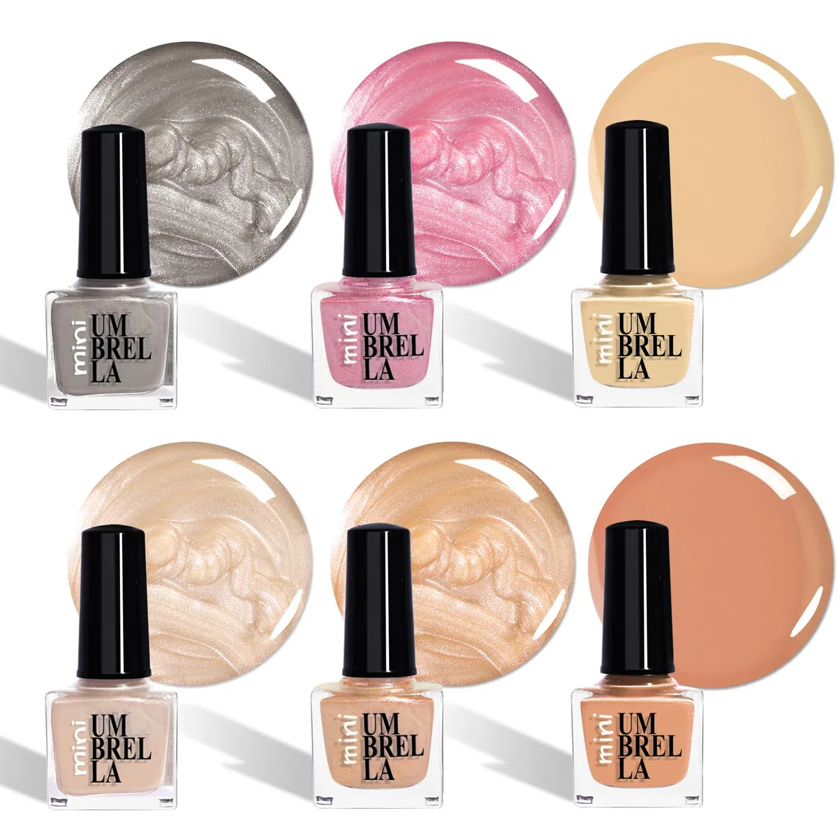 Set de vernis à ongles sans gel – 24 couleurs, flacons de 5 ml avec finition brillante, pastel, pailletée, mate & métallique, fabriqué dans l’UE (Set A, 24 couleurs)