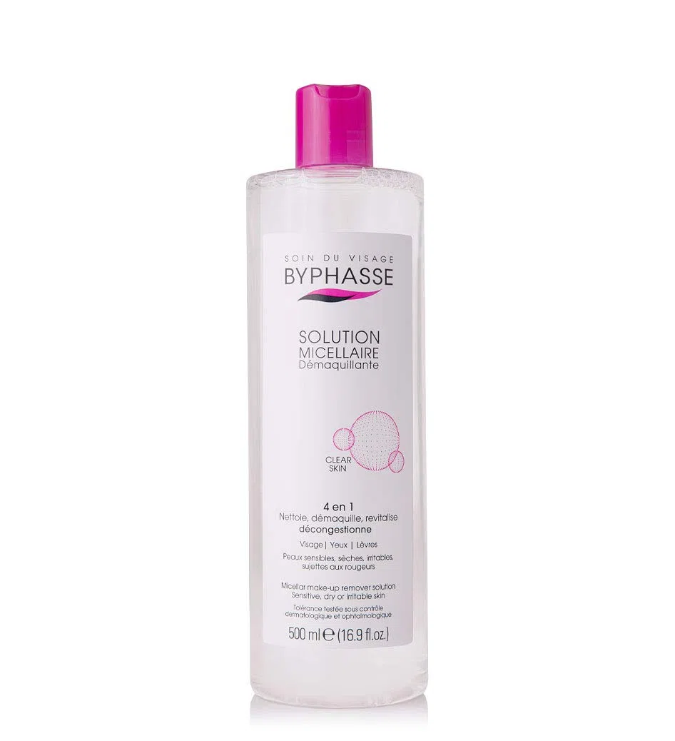 Byphasse Solution micellaire démaquillante pour peaux sensibles - 500 ml - Lot de 2