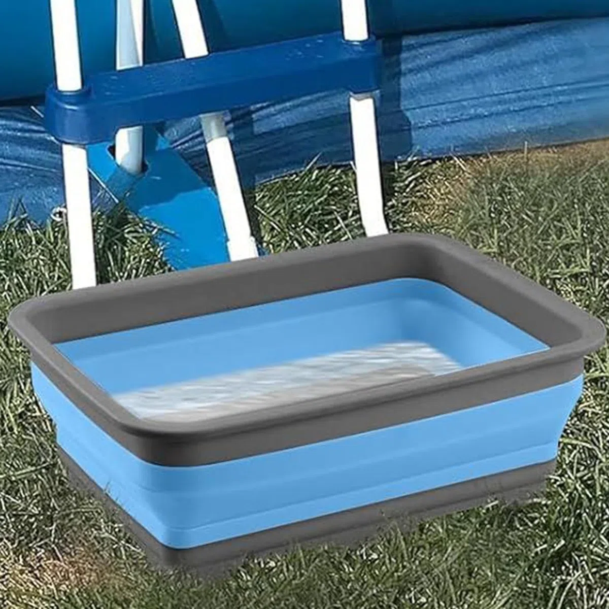 Pédiluve À Rinçage Pour La Piscine, Bassin De Pieds Pour Piscine Spa, Seau Pliant À Trempage, Pour La Piscines, Plage, Camping, Lac, Étang, Jardin, Arrière-Cour