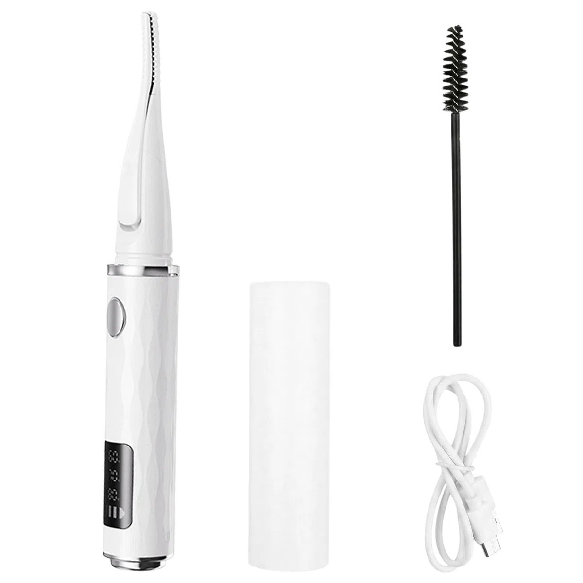 Recourbe Cils Chauffant Rechargeable, Recourbe Cils Électrique Rapide en 10s avec Écran LED, Electric Eyelash Curler, 3 Modes de Température Réglables, Arrêt Automatique