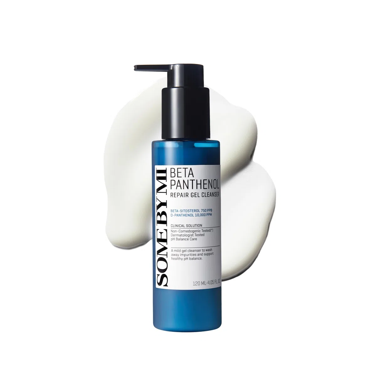SOME BY MI Gel Nettoyant Beta-Panthénol 120 ml – Nettoyant visage coréen au panthénol & bêta-sitostérol – Gel doux quotidien peaux sensibles, sébum & points noirs – Soin barrière cutanée