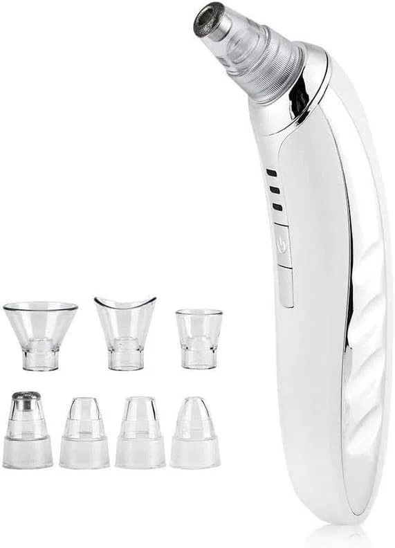 Extracteur de Points Noirs, écran LED, Rechargeable par USB, Nettoyeur Pores, acné, comédons, avec 4 sondes et 5 Niveaux d'aspiration, Pratique Durable