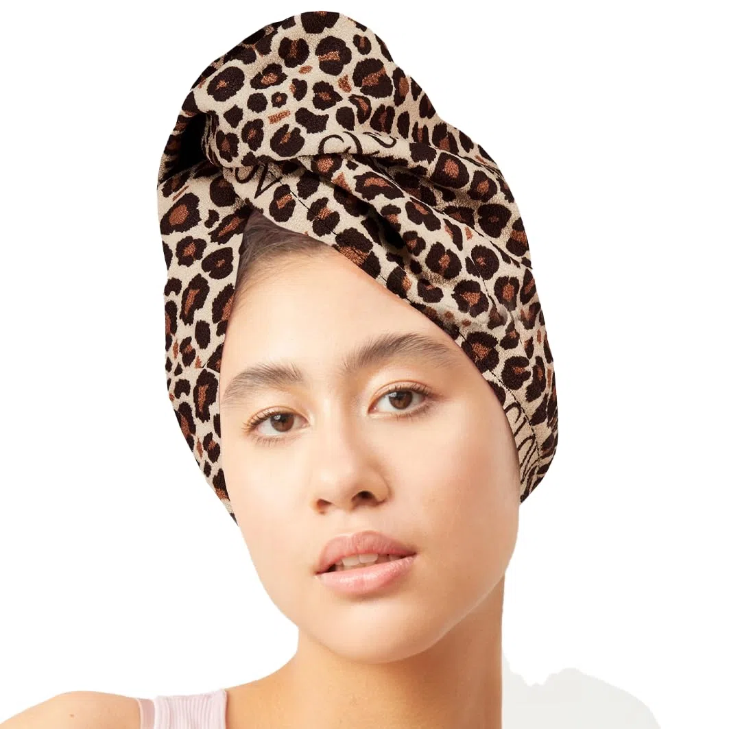 GLOV Turban anti-frisottis pour cheveux délicats - Microfibres ultra-absorbantes et douces, Séchage rapide bouclés, Serviette adaptée aux des enfants, Taille universelle tous
