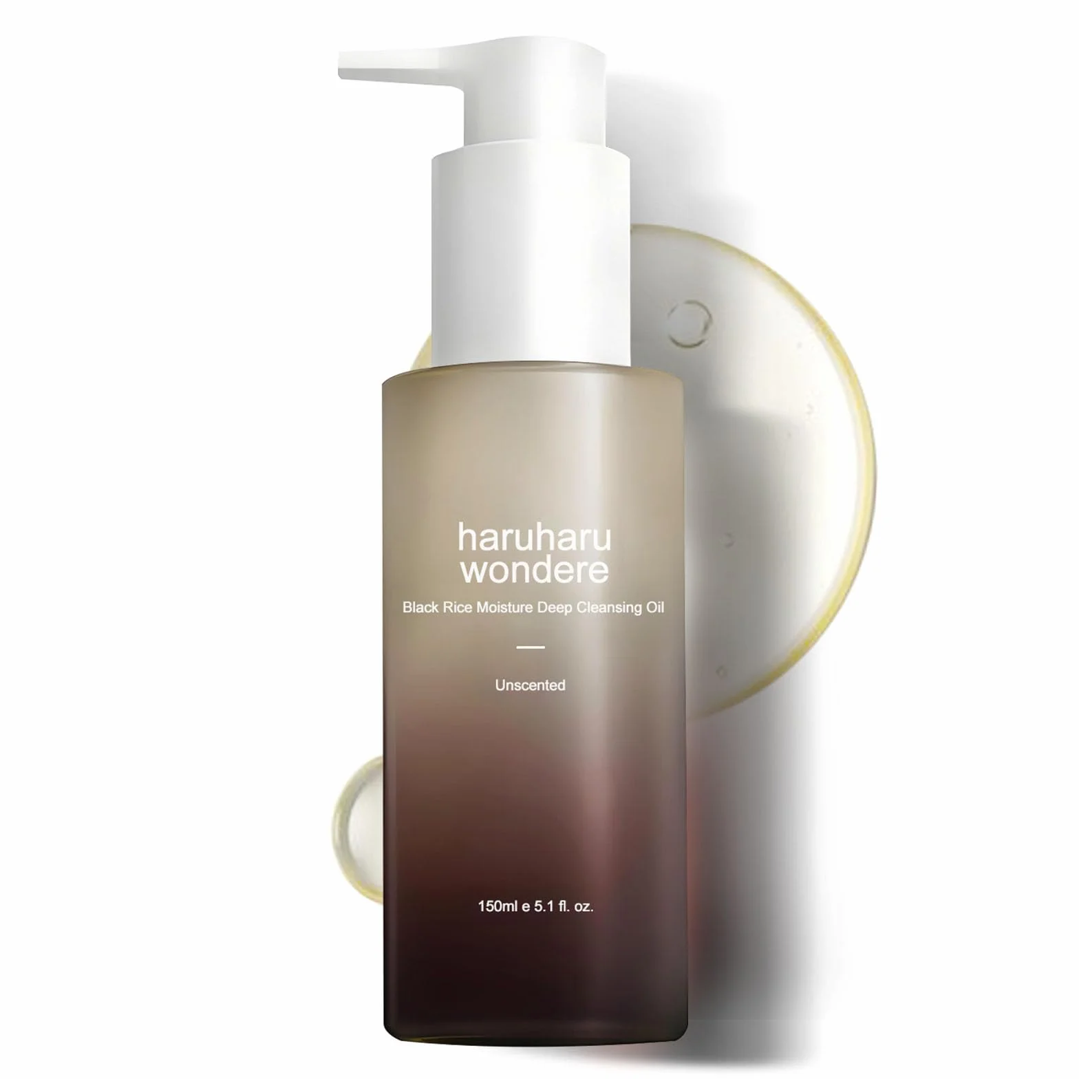 Black Rice Moisture Huile nettoyante en profondeur | Nettoyant et démaquillant visage coréen, produit végétalien et sans cruauté animale | Huile de Jojoba, Huile de Macadamia