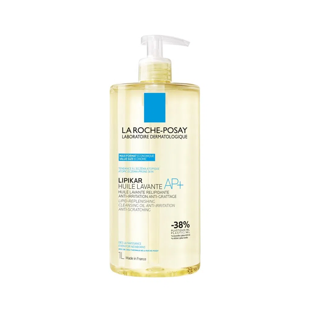La Roche-Posay - Lipikar Huile Lavante AP+ - Huile de Douche Anti-irritation et Anti-grattage - Peaux sèches à Tendance Atopique, Eczéma - A base de Beurre de karité et Niacinamide