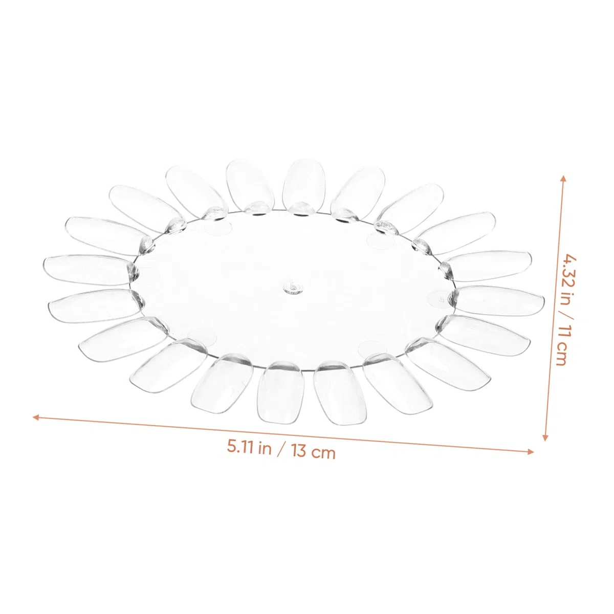 Healvian 10 pièces Nuancier Manucure Transparent Présentoir Acrylique pour Vernis à Ongles Support Pratique pour Salon Nail Art Affichables